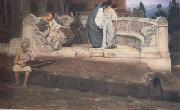 Alma-Tadema, Sir Lawrence An Exedra (mk23) oil painting